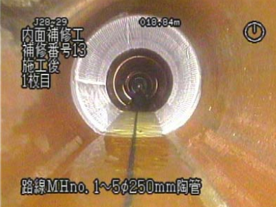 目黒区大岡山一丁目付近外管渠補修工事